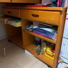 子供用ベット付き学習机