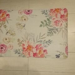 マルチ キッチンマット 花柄 （新品）