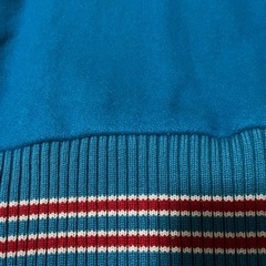 メンズ： SKOOKUM スクーカム＊スタジャン　ブルーｘ白 （レザー切り替え）