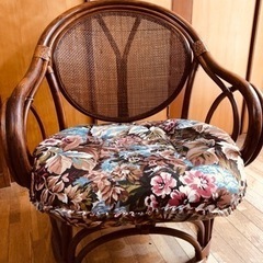 KOIZUMI籐製椅子　ラタン　1人掛け