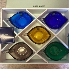ガラス小鉢 5色カラーセット HOYAクリスタル