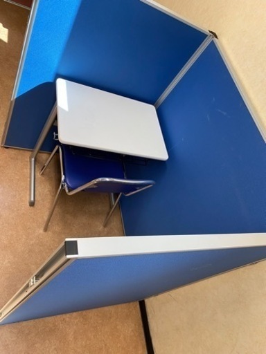 日本最高級 個別指導 学習塾 パーテーション ブルー - オフィス用家具