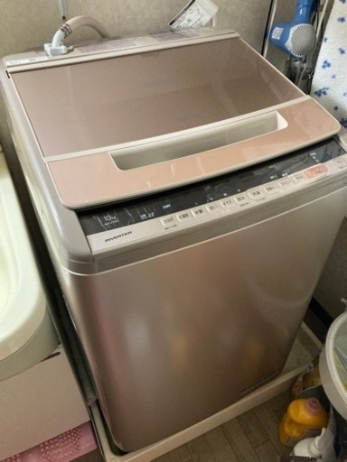 値引交渉可✨大人気の国産洗濯機10Kg❗️日立ビートウォッシュ(BW-V100C)⭐️保証書あり❗️HITACHI