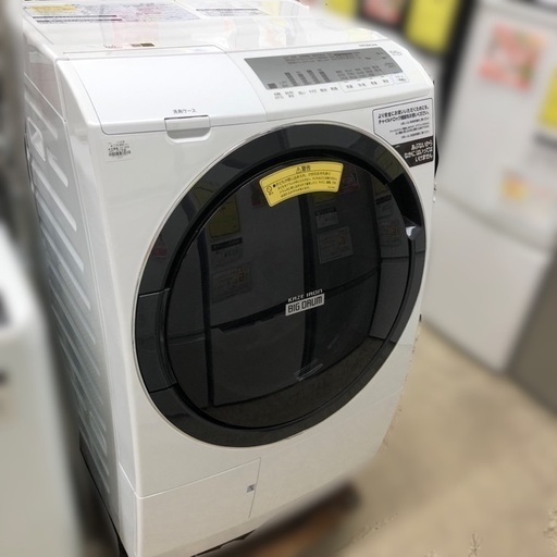 品質一番の (洗濯10kg・乾燥6kg) ビッグドラム 10kgドラム式洗濯乾燥機 BD-SG100FL HITACHI 日立 美品 J910 左開き 6ヶ月保証付き！  2021年製 ホワイト 洗濯機