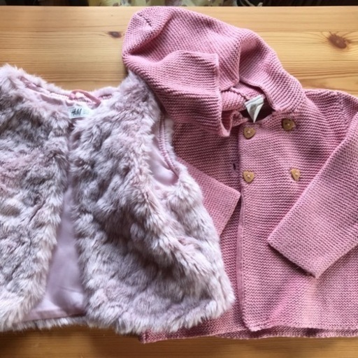 H M キッズ女の子7点セットワンピースセーターカーディガンアウターセット シノ 神戸の子供用品の中古あげます 譲ります ジモティーで不用品の処分