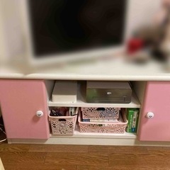 【期間限定無料】テレビ台　ピンク　かわいい