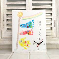 アリオ亀有　４月２７日　赤ちゃんから参加できる手形アート時計