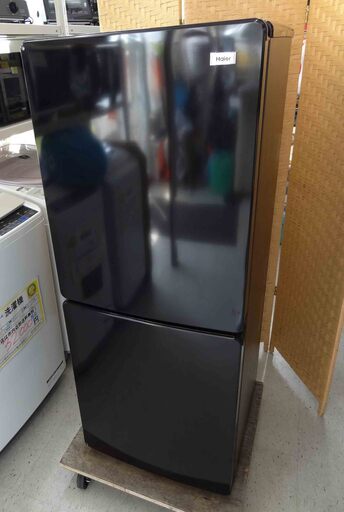 【恵庭】ハイアール　冷凍冷蔵庫　JR-NF148B　2020年製　148L　2ドア　ブラック　中古品　PayPay支払いOK