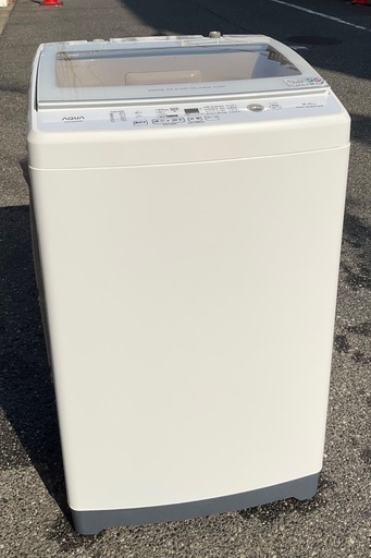 【RKGSE-714】特価！アクア/AQUQ/8kg/全自動洗濯機/AQW-GV80H/中古/2020年製/当社より近隣地域無料配達