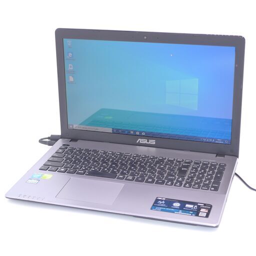 中古美品 Wi-Fi有 ノートパソコン ASUS X550C 15.6インチ Celeron 4GB 500G DVDマルチ 無線LAN webカメラ Windows10 Office 即使用可