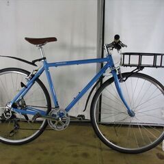 B838★23800円★整備済み スポーツ中古自転車 美品　アルミ　Week end　ブルー【クロスバイク】