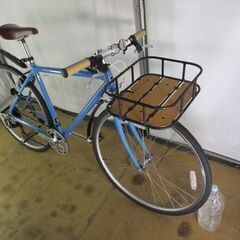 B838★23800円★整備済み スポーツ中古自転車 美品　アルミ　Week end　ブルー【クロスバイク】