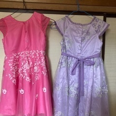 girl’s dress pink 6,purple 7