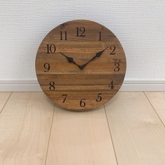 【ネット決済】壁掛け時計　木製
