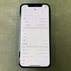 【超美品】iPhone12pro パシフィックブルー 256GB SIMフリー