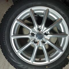 BRIDGESTONE ECO FORME 17×7JJ 5/114.3 BRIDGESTONE BLIZZAK VRX 215/55R17 94Q スタッドレスタイヤ4本セット