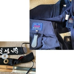 剣道防具一式（中学生用）バッグ、竹刀付き