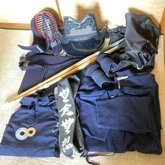 剣道防具一式（中学生用）バッグ、竹刀付き