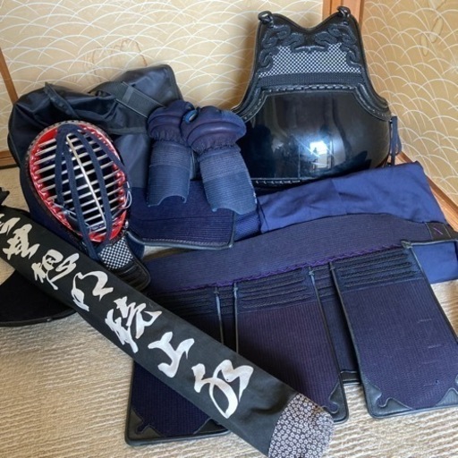 剣道防具一式（中学生用）バッグ、竹刀付き