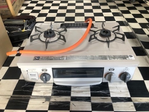 【リサイクルサービス八光　田上店　配達・設置OK】リンナイ Rinnai KGM563BER/LP [ガステーブル LPガス用 右強火力]