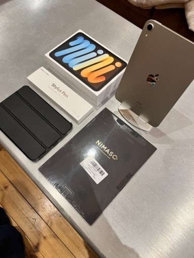 終了間近  iPad mini 6 ペンシル、カバー、スタンド付き、Applecareあり