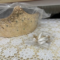 未使用・新品同様☆シークレットハニー】アリエルティアラ＆イヤリング