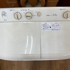 I401 ★ Haier 二層式洗濯機 （5.5㎏）★ 2016年製 ⭐動作確認済⭐クリーニング済 I401 ☆ Haier 二層式洗濯機 （5.5㎏）☆ 2016年製 ⭐動作