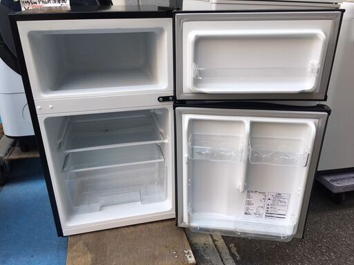 ☆中古 激安！！￥8,000！！maxzen 90㍑2ドア冷蔵庫 家電 2019年製
