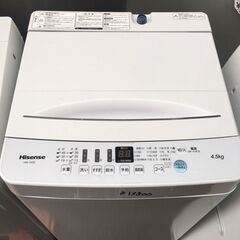 ☆中古 激安！！￥13,800！！Hisense 4.5kg洗濯機 家電 2020年製 HW-T45D型