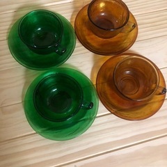 【ネット決済】ガラスカップ&ソーサー