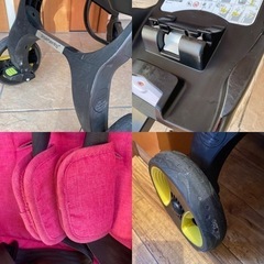 doona ベビーカー チャイルドシートisofixベース付 スウィートピンク