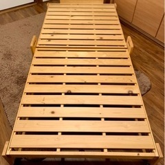 木製 / 折り畳み / ベッド / シングル