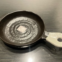【売約済】直火・オーブン・レンジOK  取手付き皿