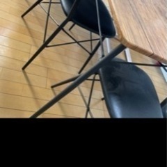 【ネット決済】ロウヤ160センチテーブル　美品椅子二脚