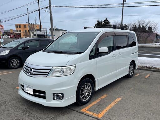 （小樽市銭函）日産セレナ4WD電動スライドドア下回りキレイR4自動車税込み20万円ポッキリ