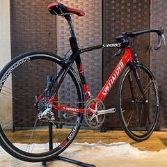 ■SPECIALIZED S-WORKS TARMAC 2004年 スペシャライズド エスワークス ターマック 20速 赤 黒 ロードバイク 自転車 札幌発