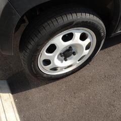 スズキハスラー夏タイヤ　ほぼ新品と純正ホイル4本セット22,000円
