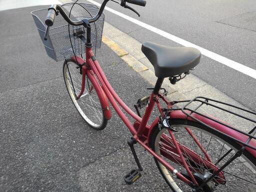 中古自転車１９３７　前後タイヤ新品！　２４インチ　ギヤなし　ダイナモライト