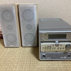 CD・MD・カセットプレイヤー＆スピーカー