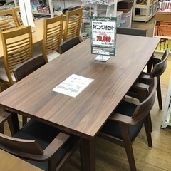 KO-97【ご来店頂ける方限定】ダイニング7点セット　ブラウン