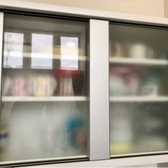 ミニプラ-【決まりました】キッチンボード 食器棚 幅99cm