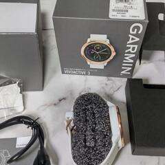 【新品未使用】 GARMIN ガーミン スマートウォッチ ホワイトベルト