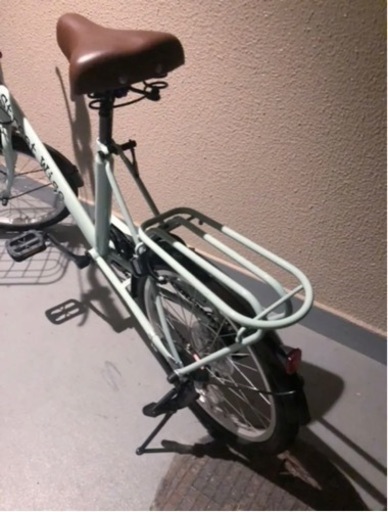 自転車 20インチ ミント色　ママチャリ