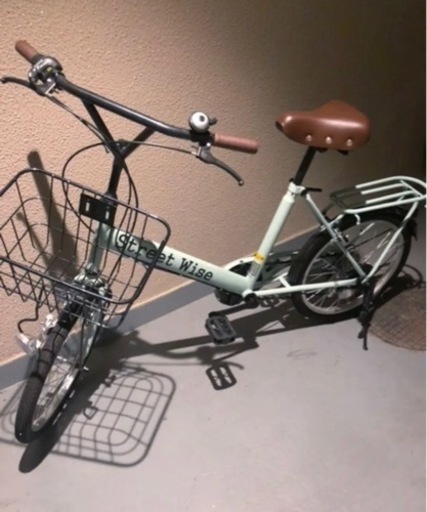 自転車 20インチ ミント色　ママチャリ