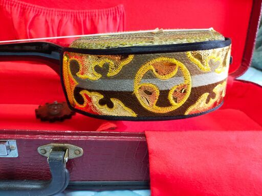 三線 蛇革 沖縄 ソフトケース付き 本蛇皮強化張り三線ソフトケースセット【