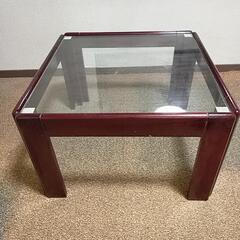 昭和なガラステーブル