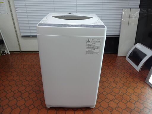 ID 009158　洗濯機　東芝　5K　２０１９年製　AW-5G6（W)