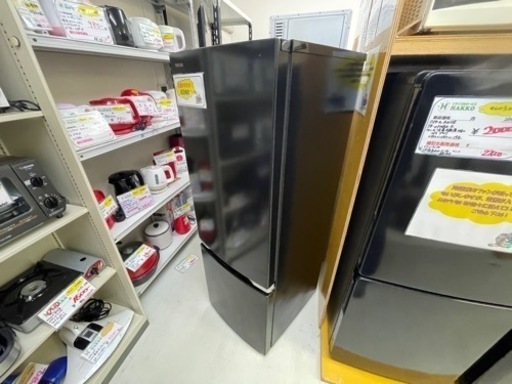 【リサイクルサービス八光　田上店　安心の3か月保証　配達・設置OK】東芝　GR-R17BS-K　2ドア冷蔵庫　(170L・右開き)　セミマットブラック