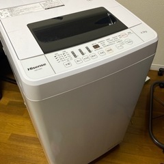 洗濯機　HIsense製　2020年
