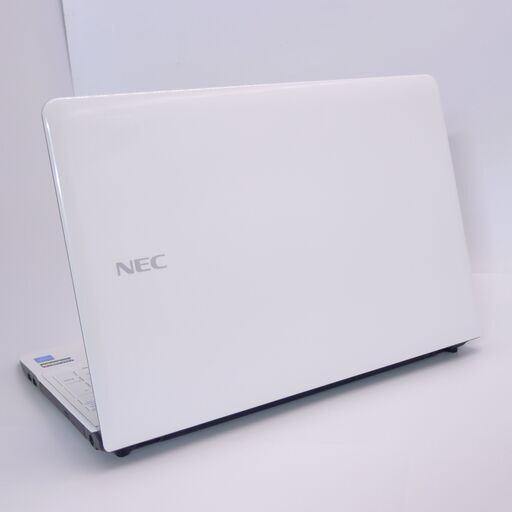 中古美品 Wi-Fi有 ノートパソコン NEC PC-LS150RSW 15.6型 Celeron 8GB 750GB DVDマルチ 無線 Bluetooth webカメラ Windows10 Office